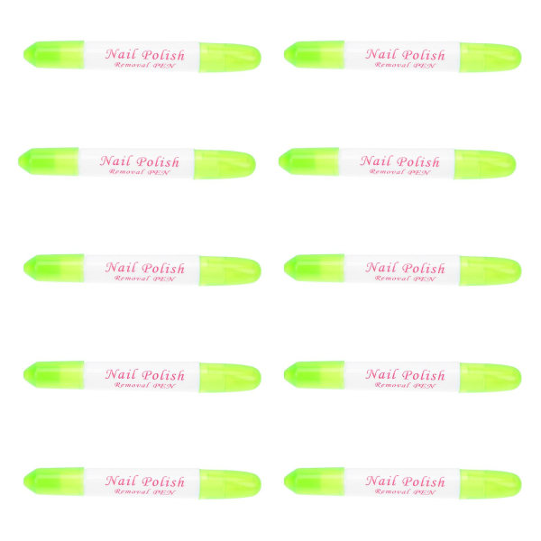 10 st Nail Art Pennor Nagellack Korrigering Penna Manikyr Pennor För Salong Manikyr Kvinnor