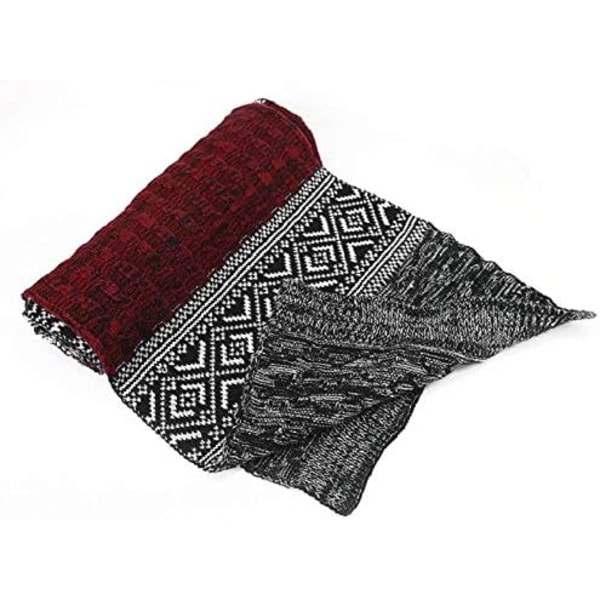 Pige Strikket Halstørklæde Mænd Kvinder Tartan Cozy Uld Sjal Wrap Hals Tørklæde Gaver til Mænd Kvinder