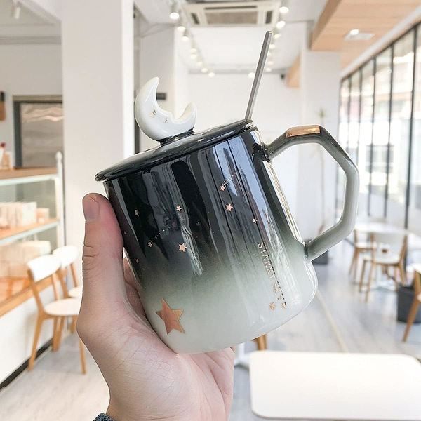 Sød Kande Med Låg 3d Stjerne Og Måne Kande Sjov Gave Kaffe Kande 400ml Pink Tekop Sød Te Kaffe Kande Fødselsdagsgave Til Kæreste Kvinder