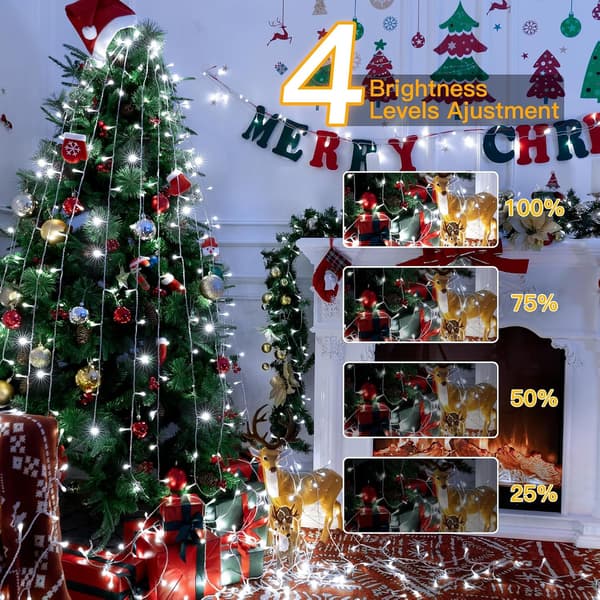 500-LED Julgransbelysning, 50 meter, Kallvit