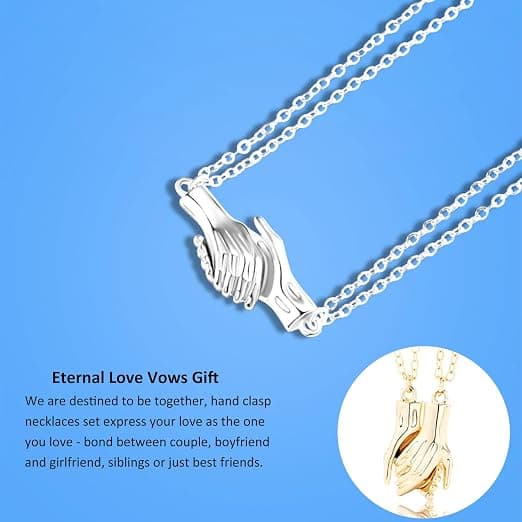 2 st Magnet Hand i Hand Halsband