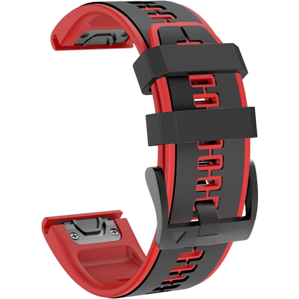 Rem til Garmin Fenix 7/Fenix 6/Fenix 5/EPIX 2, Quick Fit 22mm silikoneurrem til Approach S60/S62, D2 Delta, Forerunner 935/945