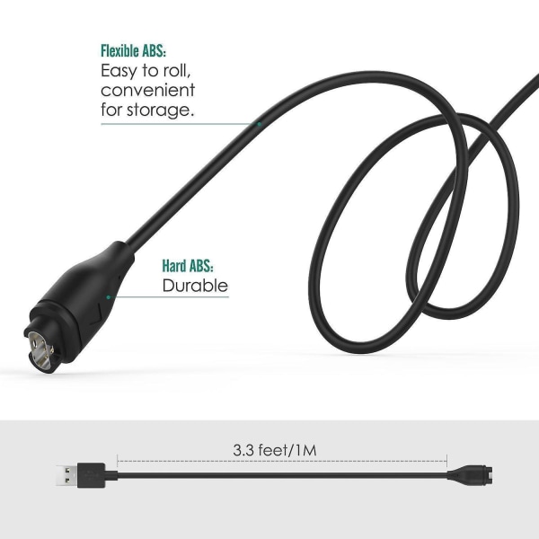 Laderkabel Kompatibelt med Garmin Forerunner 935/ Garmin Fenix 5 5s 5x
