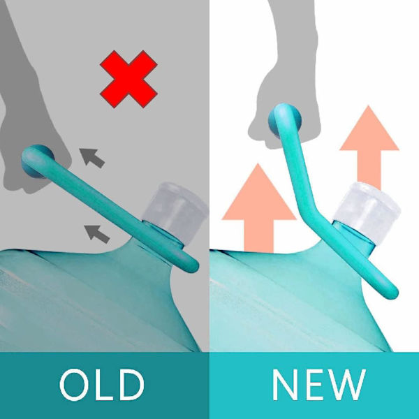 2-PACK Avancerad Ergonomisk 2:a generationens 5 gallons dricksvattenflaska handtag flaskbärare lyftare