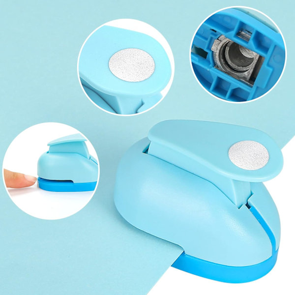 Punch Craft Set, 6PCS Hålstansningsformer Hålstans för hantverk Pappersstansar Dekorativa Snöflinga Stjärncirkel Hål