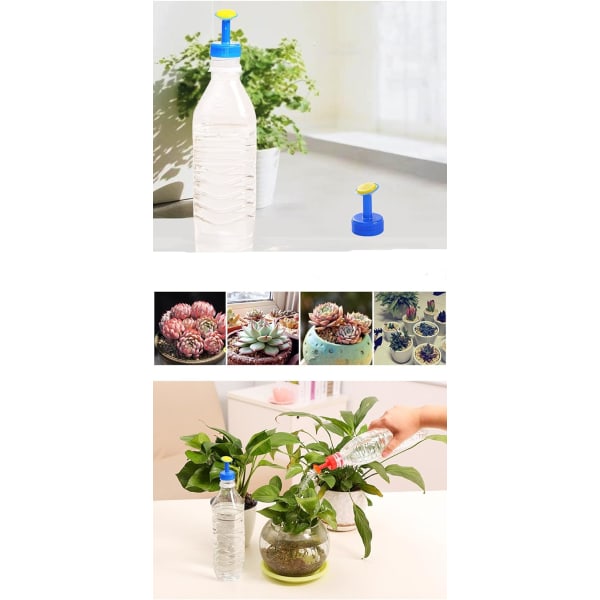 16 stk bærbar flaskehette sprinkler flasketopp vannsprøyter husholdningsvanning sprinklerhoder plastvanning