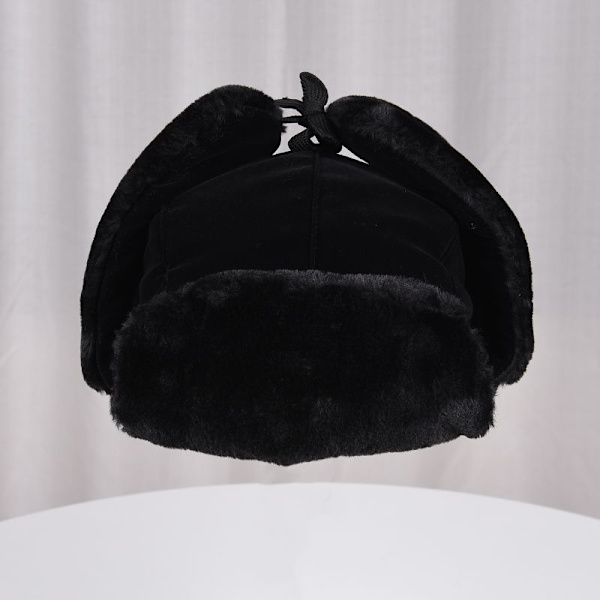 Unisex Hat, Vinterhat, Trapper Hat til Mænd og Kvinder, Trapper Hat, Sort Kold Sne Hat, Øreklapper, Jagthat, Udendørs