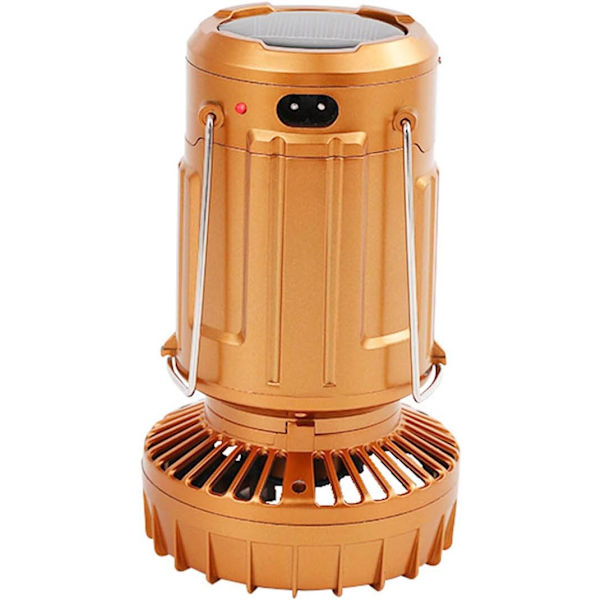 Campinglys til udendørs, kraftig lommelygte ventilator campingtelt lys med ventilator foldbar belysning