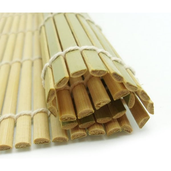 2-pack Bamboo Sushi Mat Sushi Roller Bamboo Sushi Rolling Mat Maker 9,5 tum fyrkantig