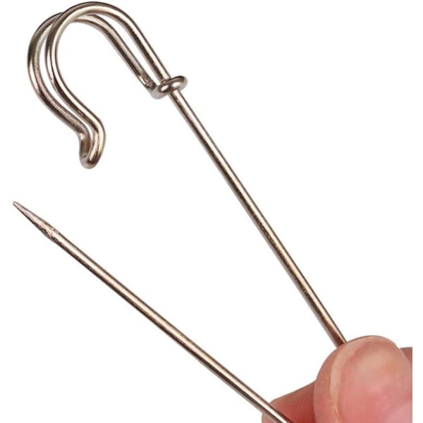 Sikkerhedsnåle Heavy Duty Store Sikkerhedsnåle Stål 50 Stk til Tæpper, Tøj, Nederdele, Kilte, Håndværk (sliver)