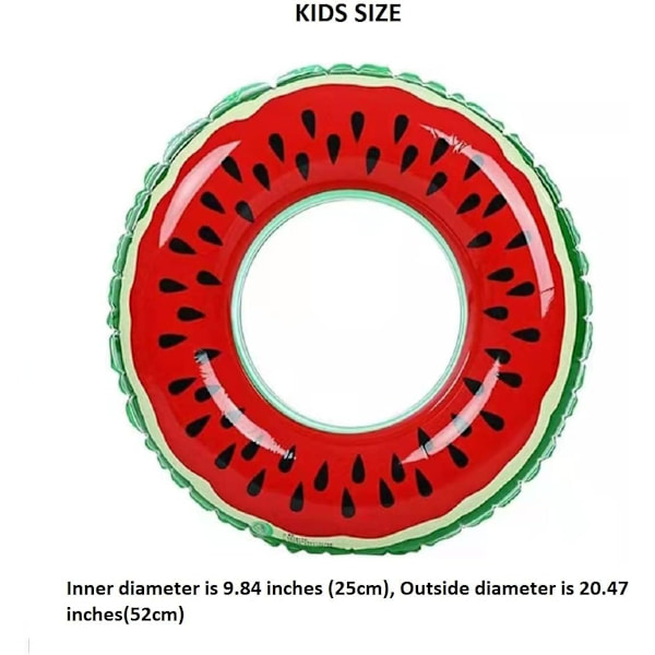 Oppustelig svømmering til børn, holdbare oppustelige poolfloaties, svømmeringe til sommerpoolparty for børn 3-4 år gamle