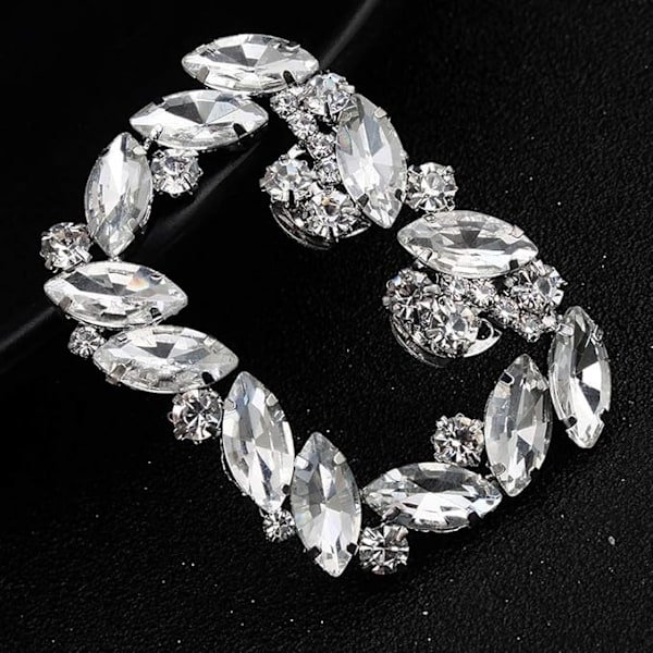 par bröllopssko clips kristall spänne strass metall sko clips