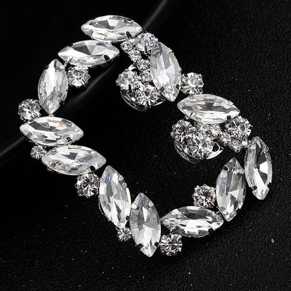 par bryllupssko klips krystallspenne rhinestone metall sko klips