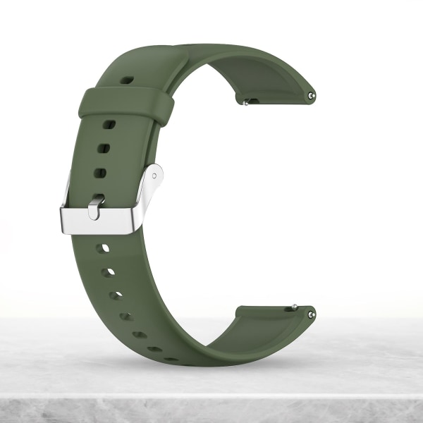Kompatibel med Huawei Watch 3 Pro Strap Flexible Silikone mørkegrøn