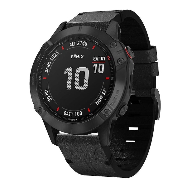 Reservedeler Lærbånd Kompatibel med Garmin Fenix 6