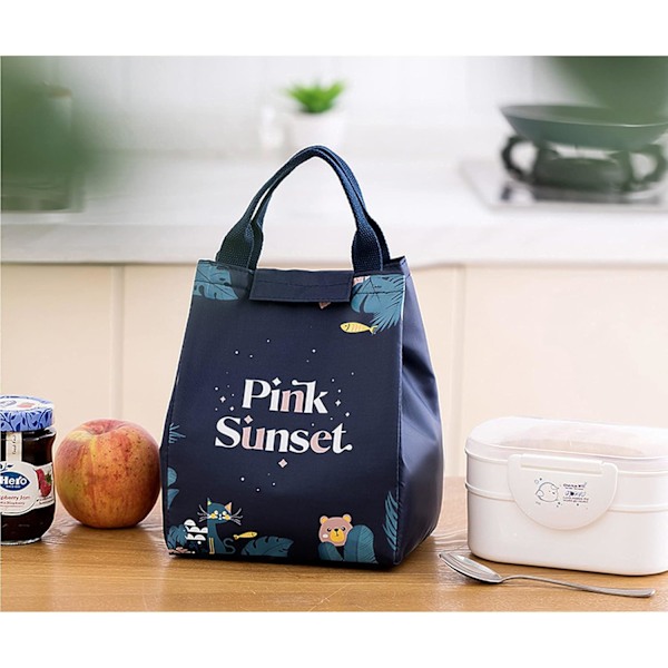 Pieces Bærbar Isolert Lunsjveske, Sammenleggbar Isolert Lunsjveske, Med Aluminiumfolie Isolert Lunsjveske, Lunsjkjøler Tote Bag