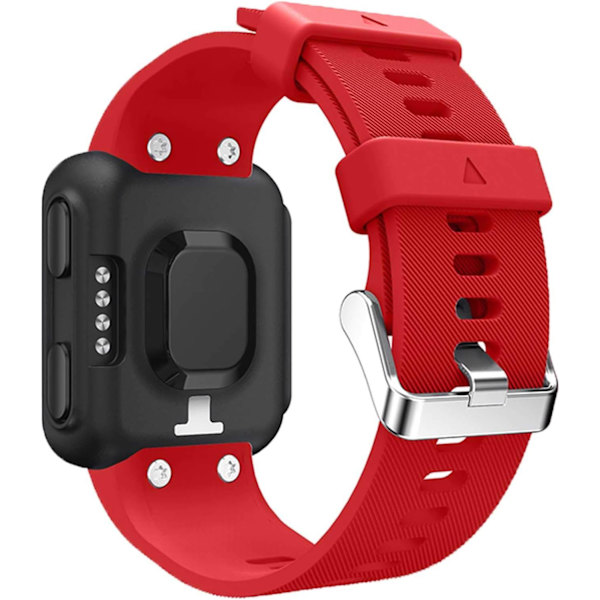 Pehmeä silikoninen ranneke Garmin Forerunner 35 älykellolle, sopii 5.11-9.05 tuuman (130-230 mm) ranteille, Punainen