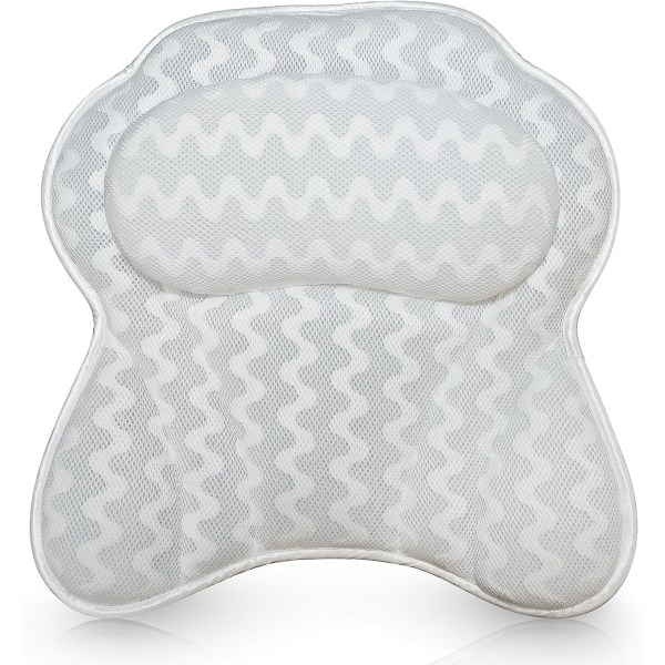 Bath Pillow Bath Pillow Back Neck Support Pillow, Bath Spa Cushion, Relaxing Headrest Bath Pillow, Portable Washable Bathtub Accessories