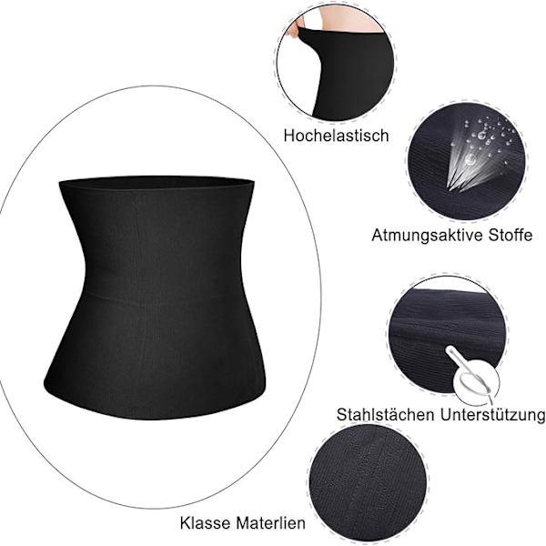 Postnatal magbälte & midjeformare, 2 i 1 design multifunktionell, M