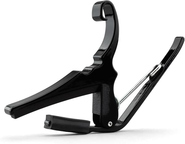 Capo til 6-strenget akustisk guitar, sort
