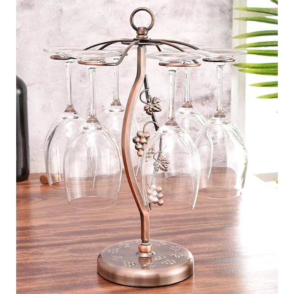 Stemware Racks Køkken Bar Bord Dekoration Metal Tørrestativ Vinglas Holder Bestik Opbevaringsstativ