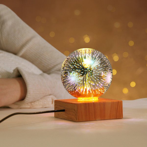 3D Jordklode Krystal Kugle Lampe, Krystal Kugle, kærlighed
