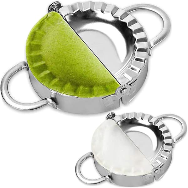 Dumpling- och Ravioliformar i Rostfritt Stål, 2-pack - Wontonform, Lättverktyg för Dumplingomslag