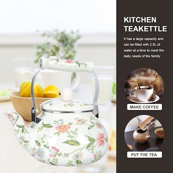 KettleVintage emaljeret tekande kaffekande med