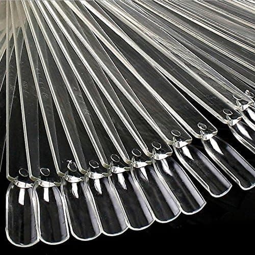 Neglekunst Tips Farve Pop Sticks Display Fan Øvelse Starter Ring Klar
