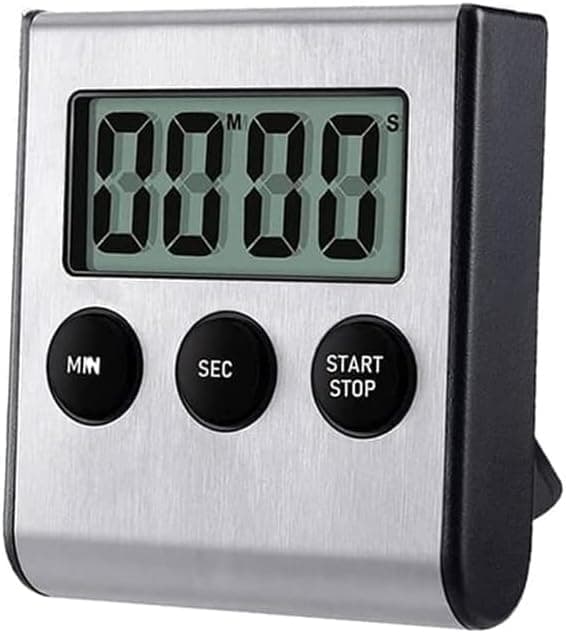 Digital Kjøkkentimer, Kjøkkentimer Magnetisk Nedtellingstimer med Høy Alarm for Matlaging, Baking, Maks 99 Minutter