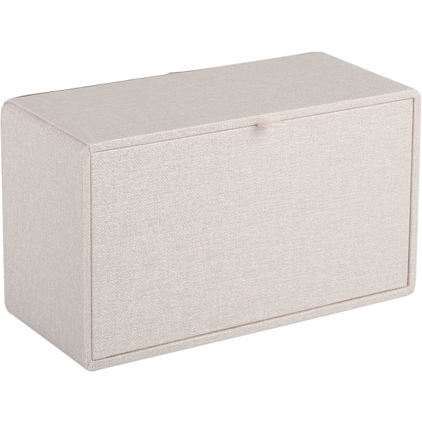 Kudoksen kotelo, nahkainen kudoksen kotelon kansi, moderni suorakulmainen paperikotelo, vahvistettu pohja magneeteilla, kotiin, hotelliin, autoon (beige)