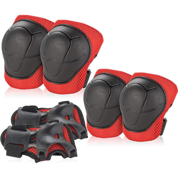 Barn/Ungdomsskydd - Knäskydd Armbågsskydd handledsskydd för rullskridskor, rullskridskor, skateboard - Pads Set