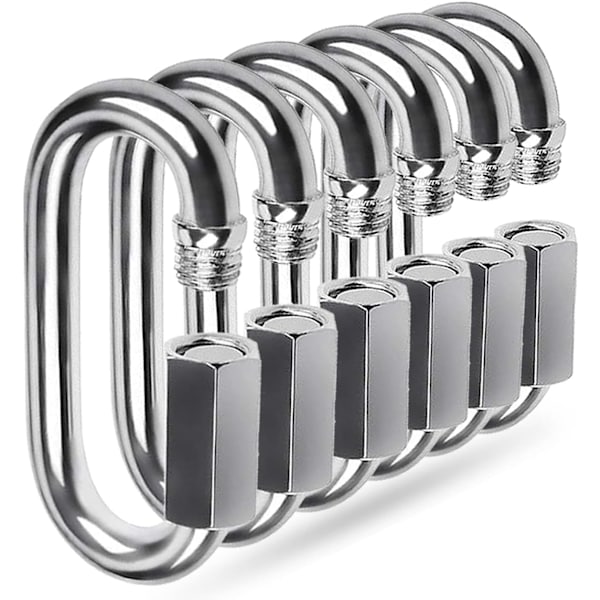M5 Hurtigkobling, 304 Rustfritt Stål Heavy Duty Klips Kjedekontakt Reparasjonskobling Spenne for Swing Utendørs Camping
