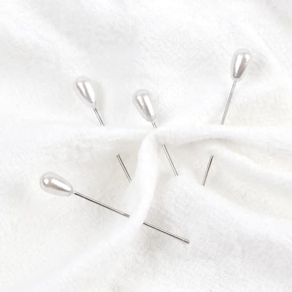 200 stk. Korsageknapper, Boutonniere-knapper, Boutineer-knapper, Hvide Perleknapper, Bryllupsbuketknapper til Smykker, Blomster DIY Håndværk