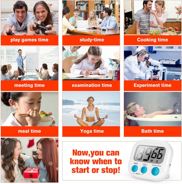 Kök Timer (Batteri ingår), Magnetisk Digital Timer Hög Alarm Kök Timer