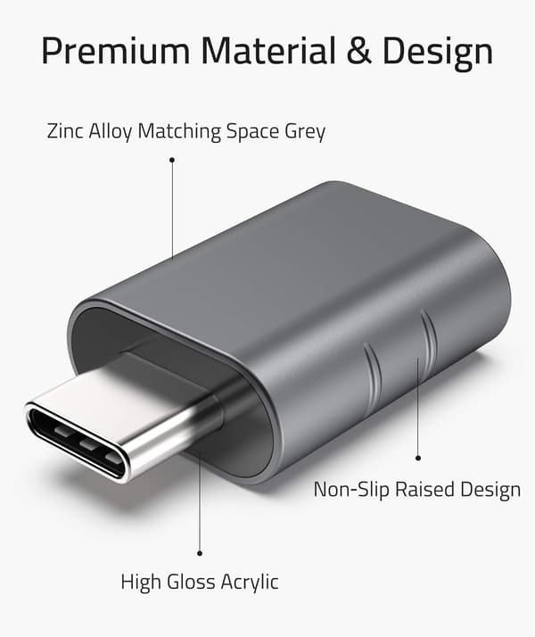 USB C - USB-sovitin (2 kpl), USB-C uros - USB3.0 naaras -sovitin, yhteensopiva