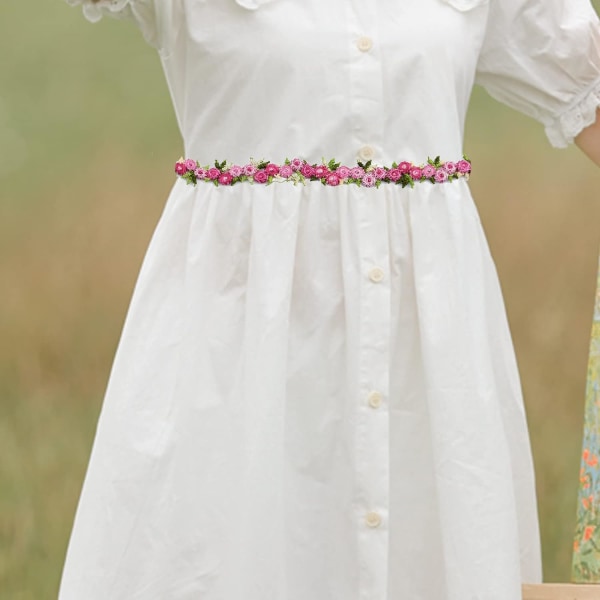 10 meter rosenblondekant, blomsterbånd blomstret broderet kant dekoration rosenblondekant tilbehør til kjole syning DIY håndværk bryllup brud