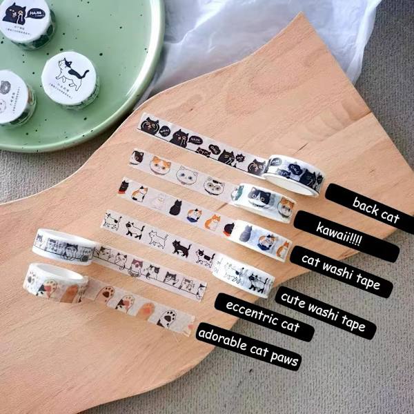 Teippi - 15mm Washi-teippiseti, Scrapbooking-tarvikkeet, Journal-tarvikkeet