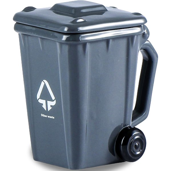 Keramiikkainen Roskakorin Teema Kahvimuki, Roskakorin Kahvimuki, Uutuus Kahvimuki, Roskakorin Muotoinen Keramiikkainen Kahvimuki, 401-500ml Gray