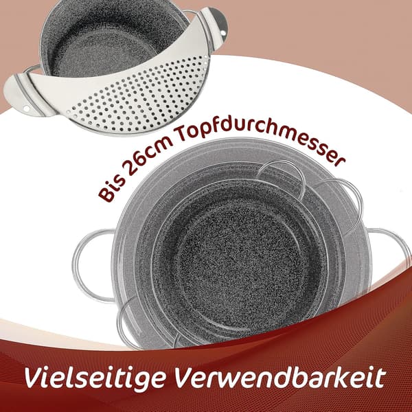 Pastasil, rostfritt stål, platt sil, kök