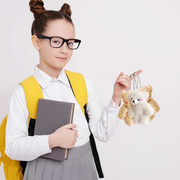 16 kappaleen mini-teddykarhu, pieni karhu, täytetty eläin, pieni pehmokarhu, lelu avaimenperään, vauvakutsuihin, häihin, DIY-askarteluun, juhlalahjaan