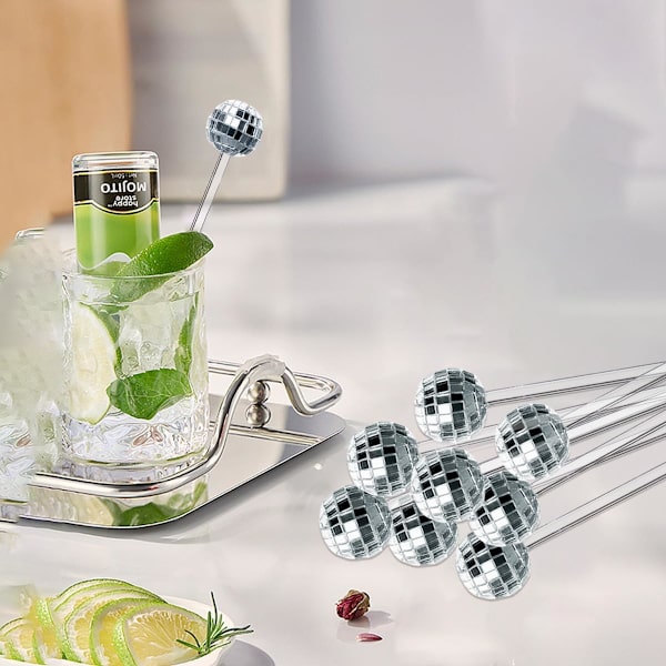 Cocktail-omrører, 20 stk Drikk-omrørere, Plast Cocktail-omrørere, Egnet for Fester, Diskotek, Bursdager, Bryllup, Puber, Kafeer