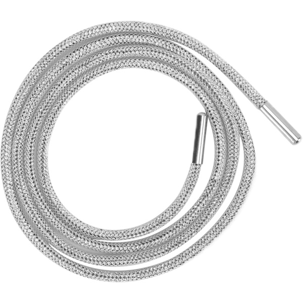 Kristallitimanttiketju Timanttinauhakenkänauhakoriste Weißes + schwarzes Netzwerk 100cm