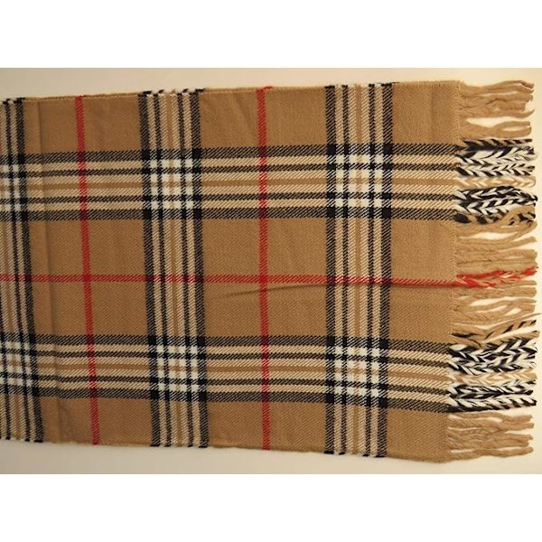 Tartan Skarp Blød Polyester Behagelig Kombinerbar Vintergave til Mænd og Kvinder Varmer Uden Kulde