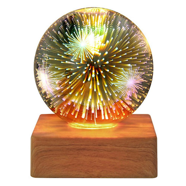 3D Jordklode Krystallkule Lampe, Krystallkule, stjernehimmel