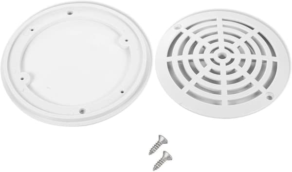 Hovedafløbsdæksel, diameter 20,32 cm ABS-plast pool hovedafløbsdæksel kompatibelt med Hayward SP-1030 swimmingpooltilbehør