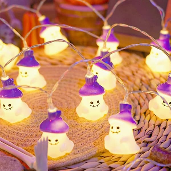 Halloween Spøgelseslyskæde, 20LED 3M lyskæde