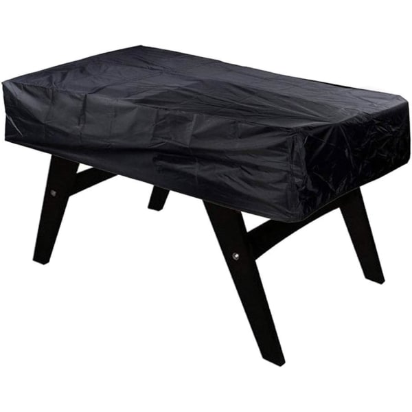 Beskyttelsesbetræk til tung Oxford bordfodboldbord, vandtæt, anti-UV, støvtæt, sort 163*115*48CM