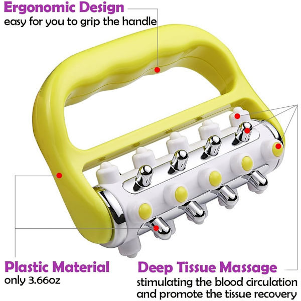 Fascia og Anti Cellulite Roller Massasjeapparat Muskel Roller Fett Sprengende Frigjøring Mini Trigger Punkt Dypt Vev