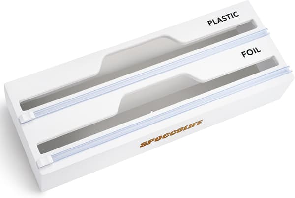 Dispenser og kutter for folie og plastfolie, kompatibel med 30 cm brede ruller